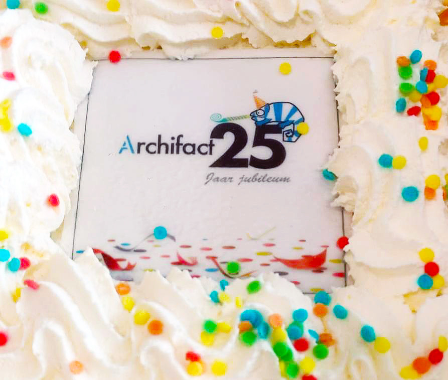 25 years anniversary Archifact cake